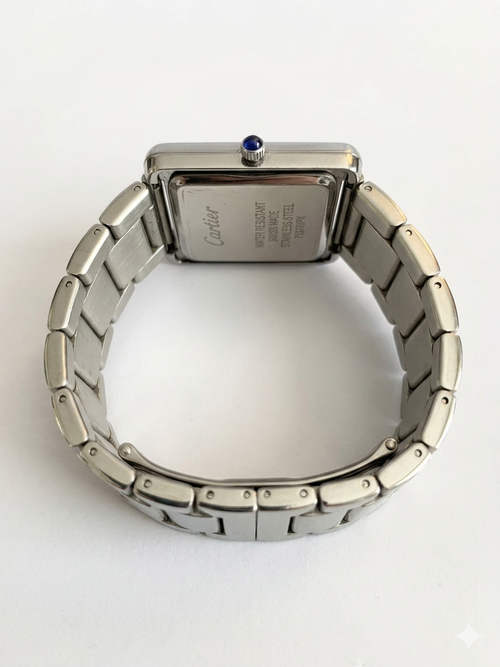 Cartier Tank Full Silver Watch