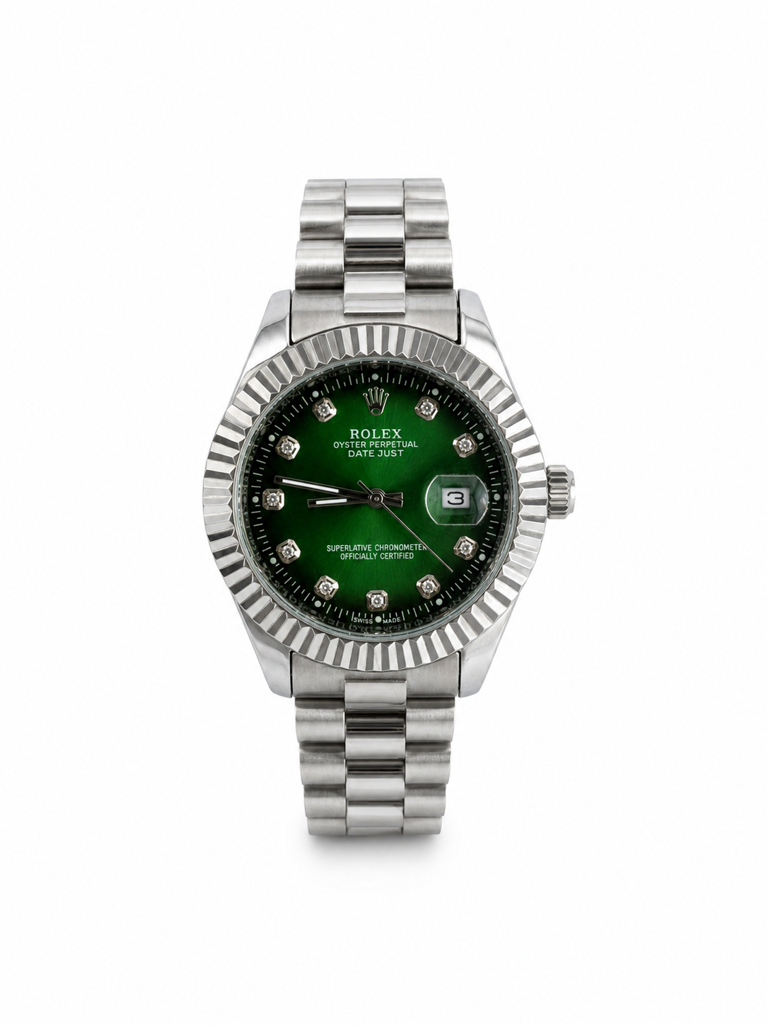 Rolex Green/Silver Premium Watch