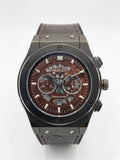 Hublot brown/Black Strap Watch
