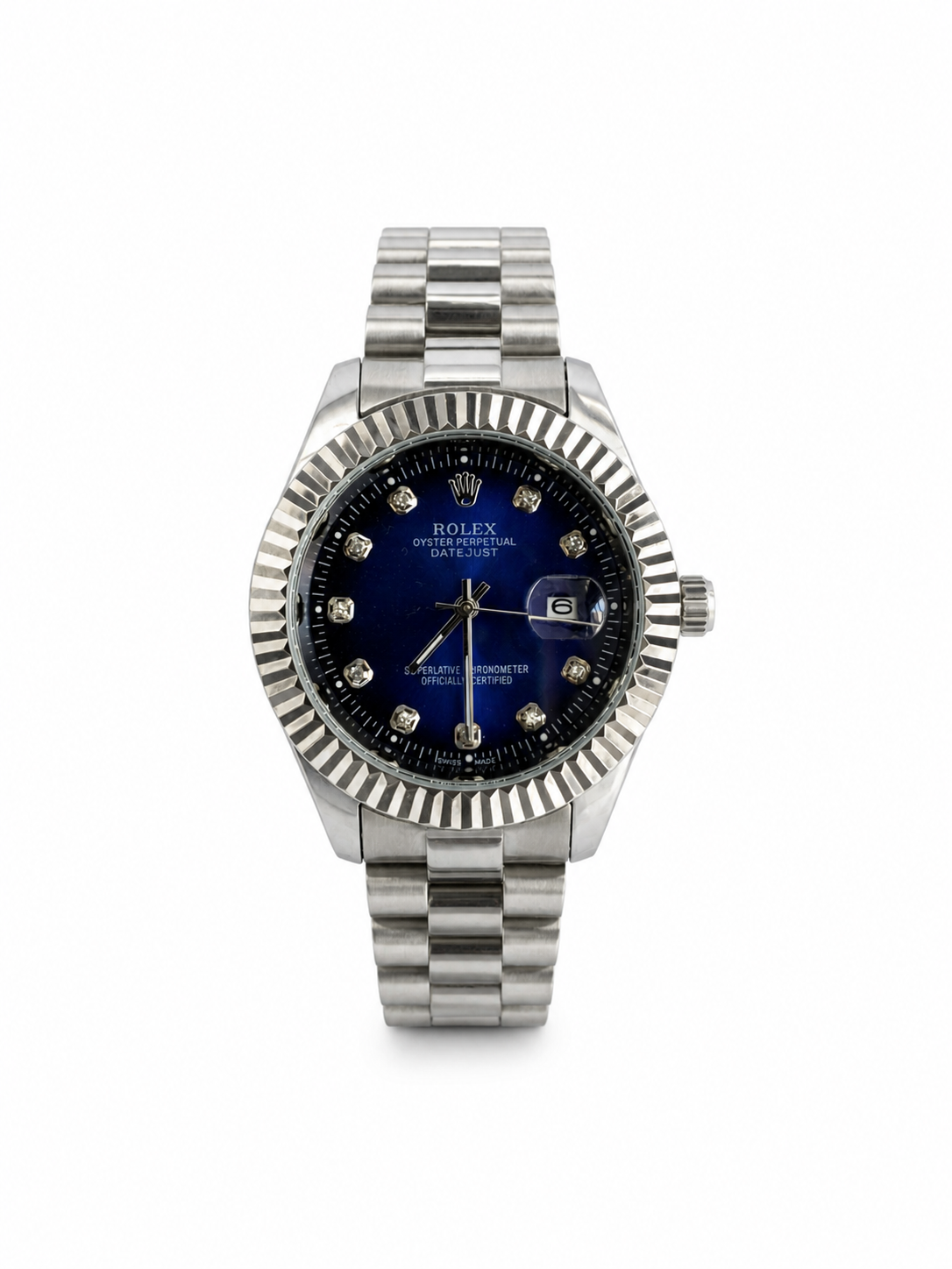 Rolex Blue/Silver Premium Watch