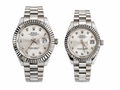 Rolex Full Silver Couple Watch