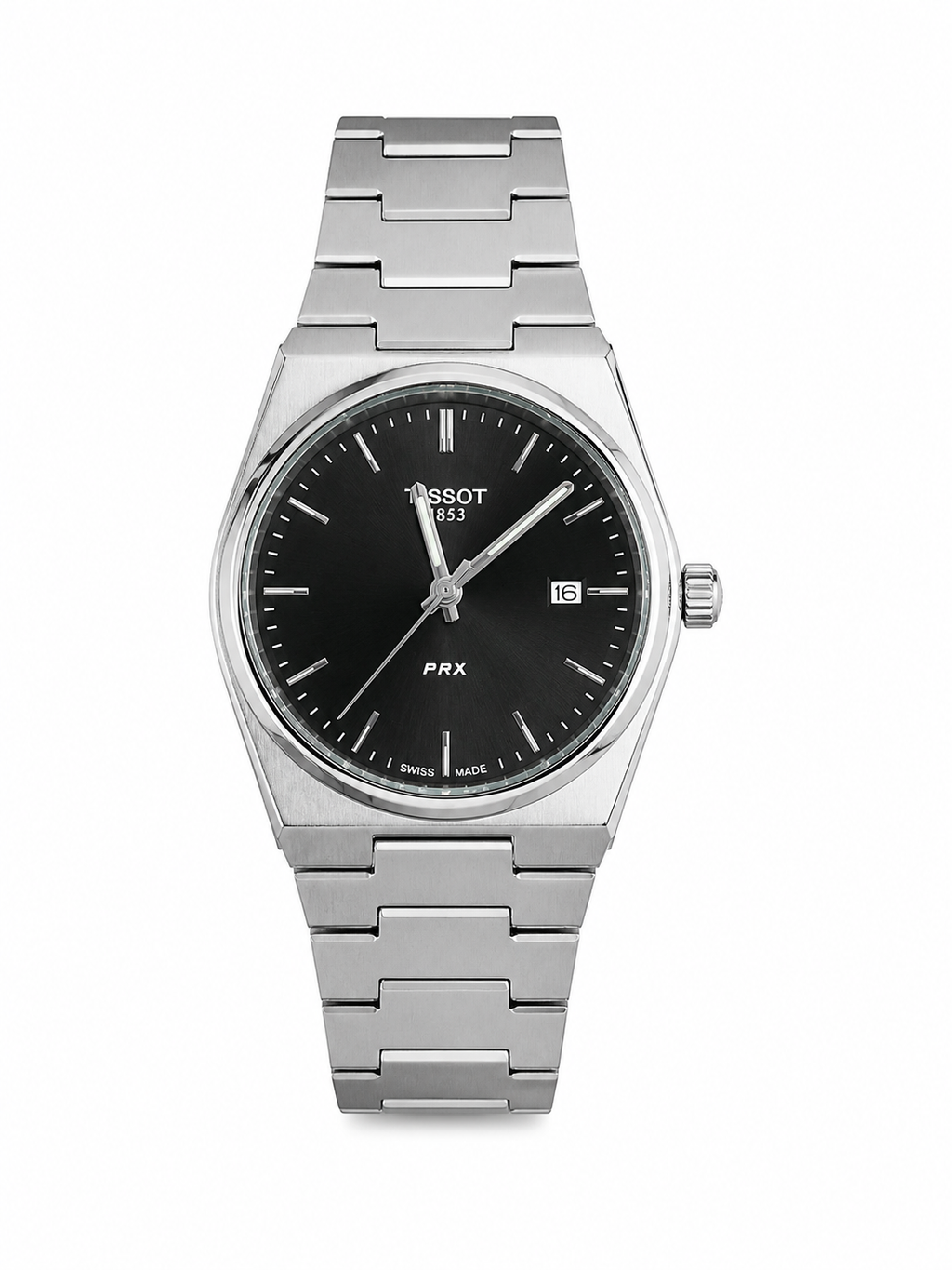 Tissot Silver/Black Premium Watch
