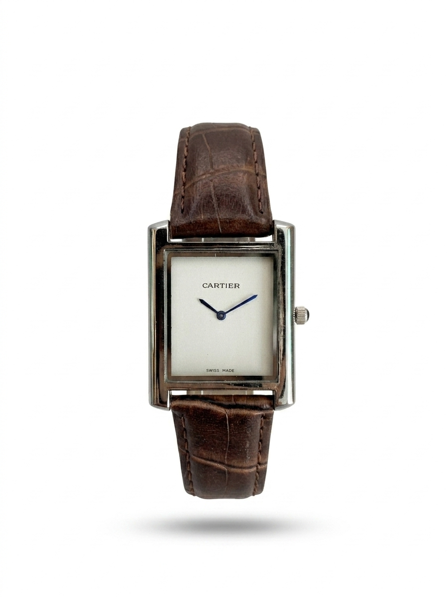 Cartier Brown Strap Watch
