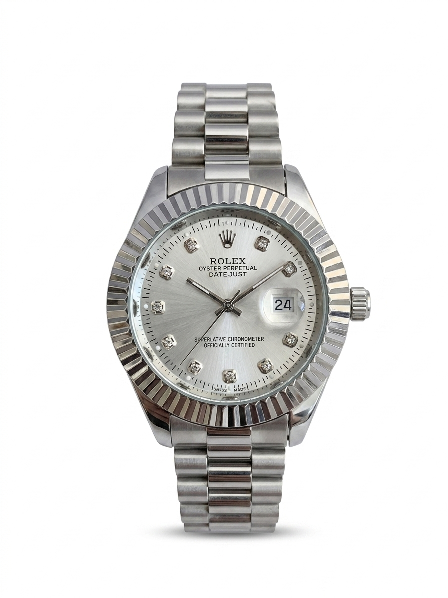 Rolex Full Silver Premium Watch